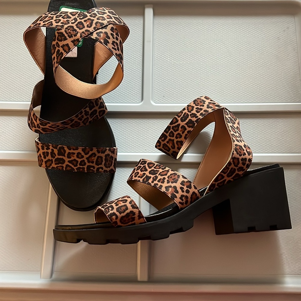 Steve Madden Animal Print Strappy Sandals